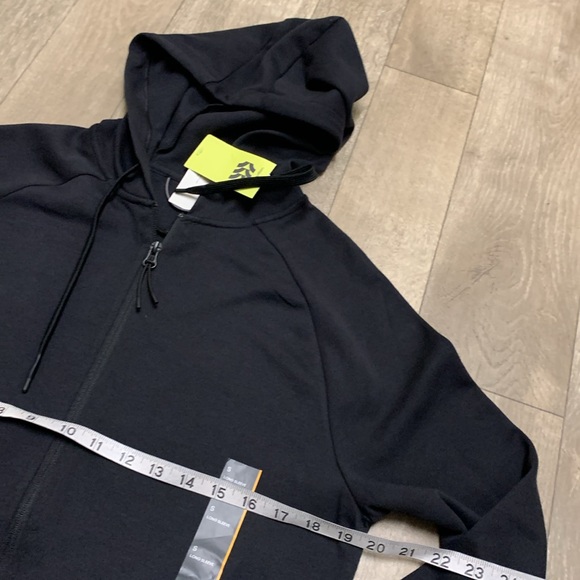 NWT All In Motion Ponte Full Zip Athletic Active Drawstring Sweatshirt Hoodie - Picture 4 of 8